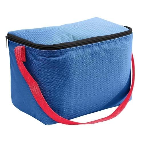 USA Made Nylon Poly 6 Pack Coolers, Royal-Red, 100960-A02