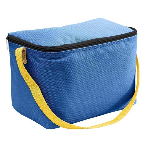 USA Made Nylon Poly 6 Pack Coolers, Royal-Gold, 100960-A05