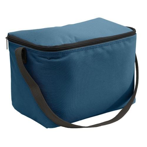 USA Made Nylon Poly 6 Pack Coolers, Navy-Black, 100960-AWR