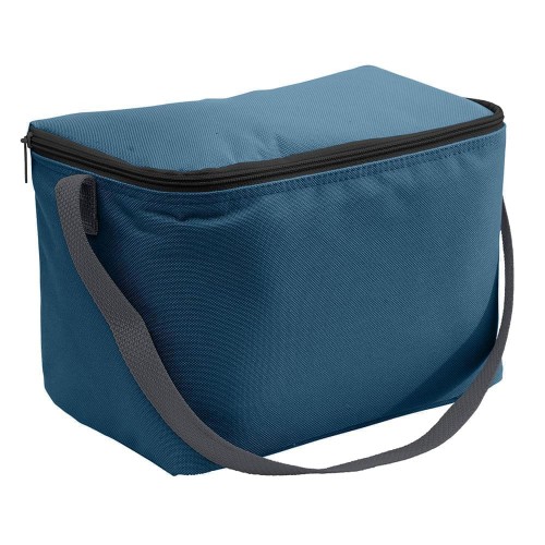 USA Made Nylon Poly 6 Pack Coolers, Navy-Graphite, 100960-AWT