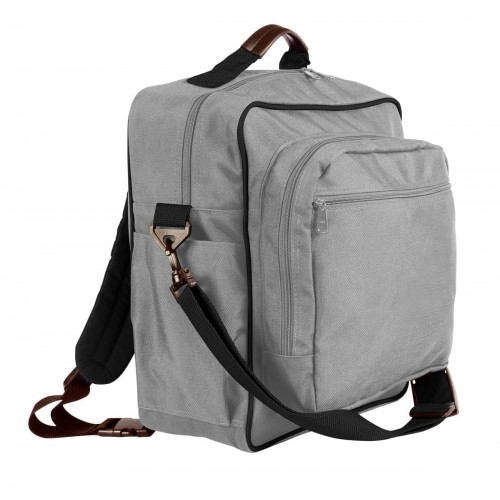 USA Made Poly Daypack Rucksacks, Grey-Black, 1070-A1R