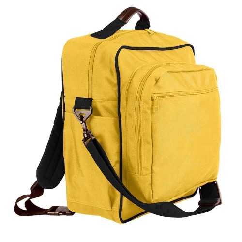 USA Made Poly Daypack Rucksacks, Gold-Black, 1070-A4R USA Made Poly Daypack Rucksacks, Gold-Black, 1070-A4R