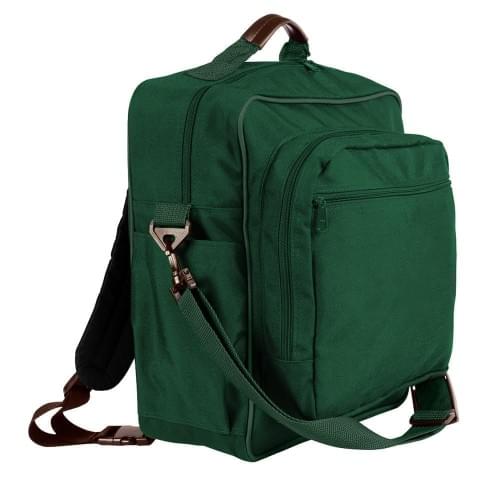 USA Made Poly Daypack Rucksacks, Hunter Green-Hunter Green, 1070-ASV