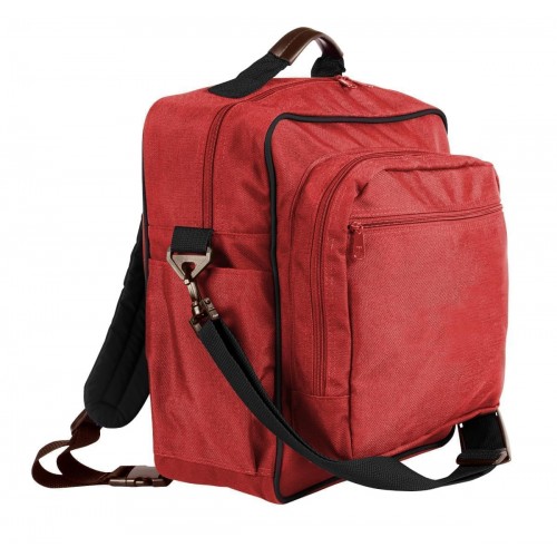 USA Made Poly Daypack Rucksacks, Red-Black, 1070-AZR USA Made Poly Daypack Rucksacks, Red-Black, 1070-AZR