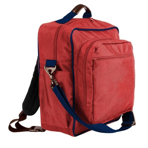 USA Made Poly Daypack Rucksacks, Red-Navy, 1070-AZZ USA Made Poly Daypack Rucksacks, Red-Navy, 1070-AZZ