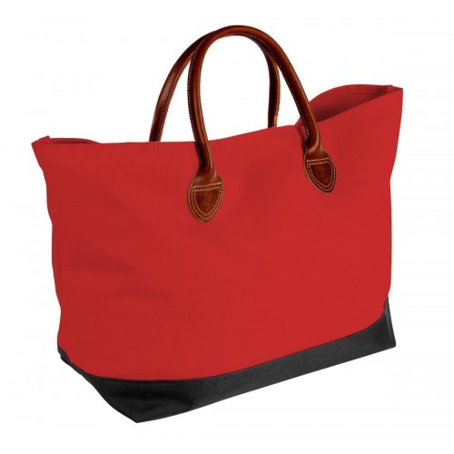 USA Made Canvas Leather Handle Totes, 10899-12C