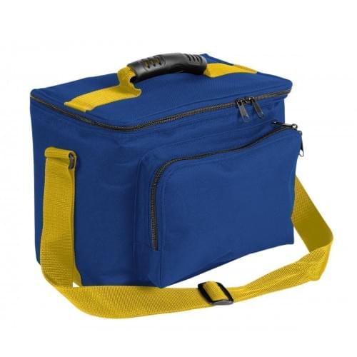 USA Made Nylon Poly Lunch Coolers, Royal Blue-Gold, 11001161-A05