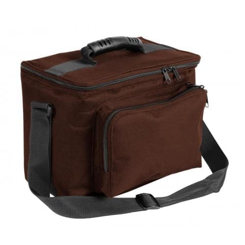 USA Made Nylon Poly Lunch Coolers, Brown-Black, 11001161-APR