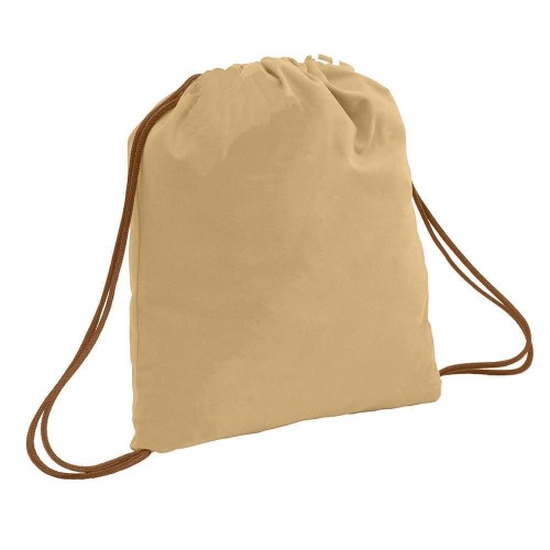 USA Made 200 D Nylon Drawstring Backpacks, Khaki-Brown, 2001744-T2S USA Made 200 D Nylon Drawstring Backpacks, Khaki-Brown, 2001744-T2S