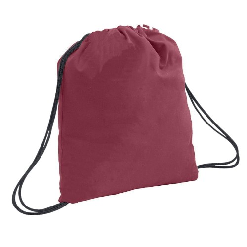 USA Made 200 D Nylon Drawstring Backpacks, Burgundy-Graphite, 2001744-TQT USA Made 200 D Nylon Drawstring Backpacks, Burgundy-Graphite, 2001744-TQT