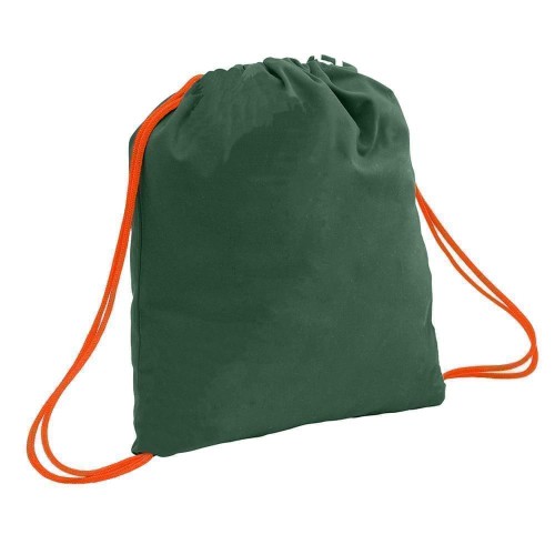 USA Made 200 D Nylon Drawstring Backpacks, Hunter-Orange, 2001744-TS0