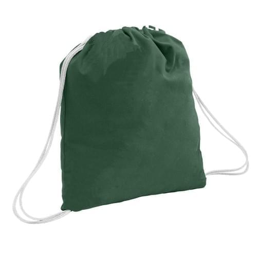USA Made 200 D Nylon Drawstring Backpacks, Hunter-White, 2001744-TS4