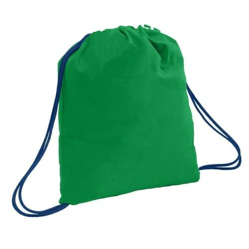 USA Made 200 D Nylon Drawstring Backpacks, Kelly-Navy, 2001744-TTZ