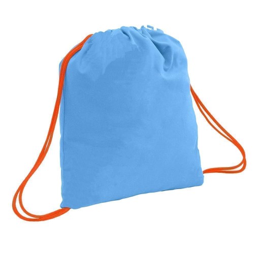 USA Made 200 D Nylon Drawstring Backpacks, Columbia-Orange, 2001744-TU0