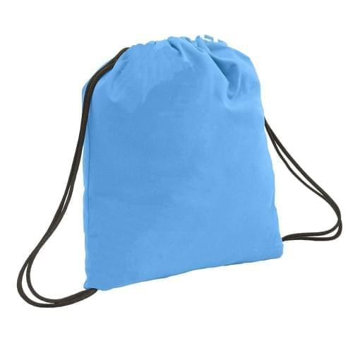 USA Made 200 D Nylon Drawstring Backpacks, Columbia-Black, 2001744-TUR