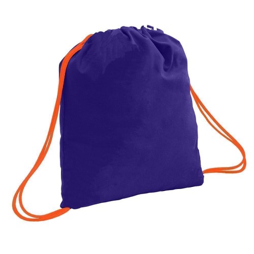 USA Made 200 D Nylon Drawstring Backpacks, Purple-Orange, 2001744-TY0 USA Made 200 D Nylon Drawstring Backpacks, Purple-Orange, 2001744-TY0