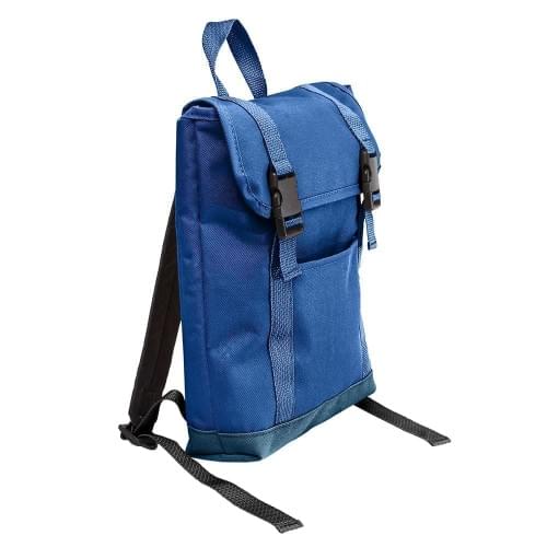 USA Made Canvas Small T Bottom Backpacks, Royal-Navy, 2001921-AFZ