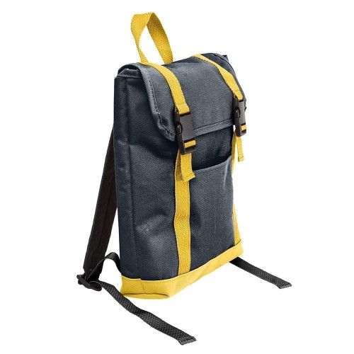 USA Made Canvas Small T Bottom Backpacks, Black-Gold, 2001921-AH5 USA Made Canvas Small T Bottom Backpacks, Black-Gold, 2001921-AH5