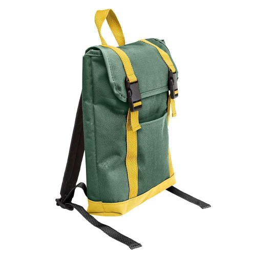 USA Made Canvas Small T Bottom Backpacks, Hunter-Gold, 2001921-AI5 USA Made Canvas Small T Bottom Backpacks, Hunter-Gold, 2001921-AI5