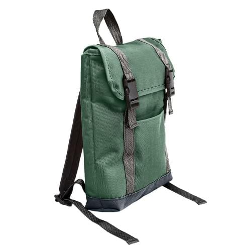 USA Made Canvas Small T Bottom Backpacks, Hunter-Black, 2001921-AIR