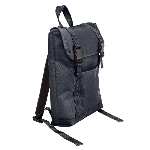 USA Made Poly Small T Bottom Backpacks, Graphite-Graphite, 2001921-ART USA Made Poly Small T Bottom Backpacks, Graphite-Graphite, 2001921-ART