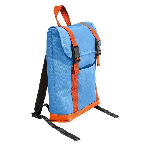 USA Made Poly Small T Bottom Backpacks, Columbia-Orange, 2001921-AU0
