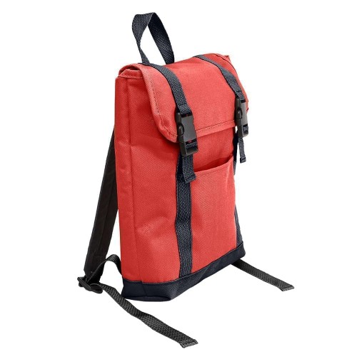 USA Made Poly Small T Bottom Backpacks, Red-Graphite, 2001921-AZT