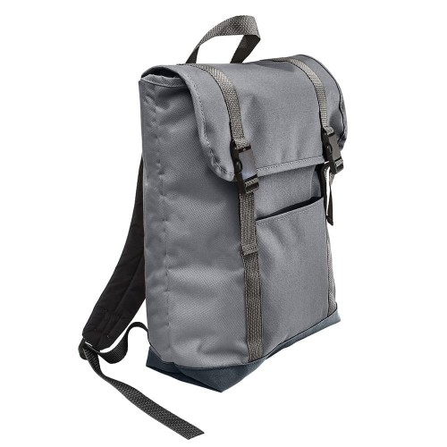 USA Made Poly Large T Bottom Backpacks, Graphite-Black, 2001922-ARR USA Made Poly Large T Bottom Backpacks, Graphite-Black, 2001922-ARR