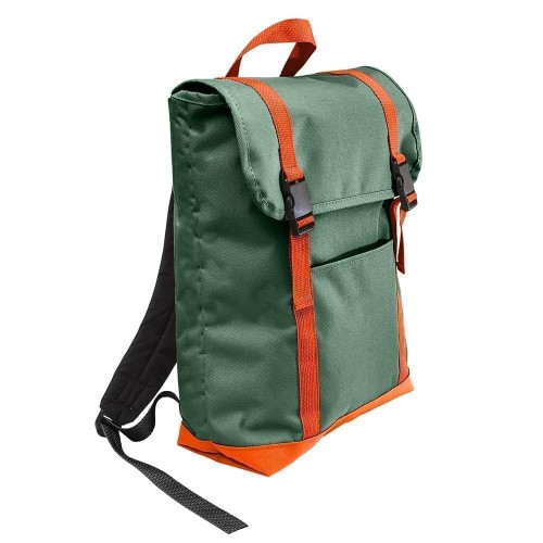 USA Made Poly Large T Bottom Backpacks, Hunter-Orange, 2001922-AS0