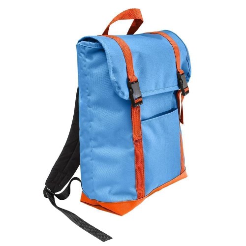 USA Made Poly Large T Bottom Backpacks, Columbia-Orange, 2001922-AU0 USA Made Poly Large T Bottom Backpacks, Columbia-Orange, 2001922-AU0