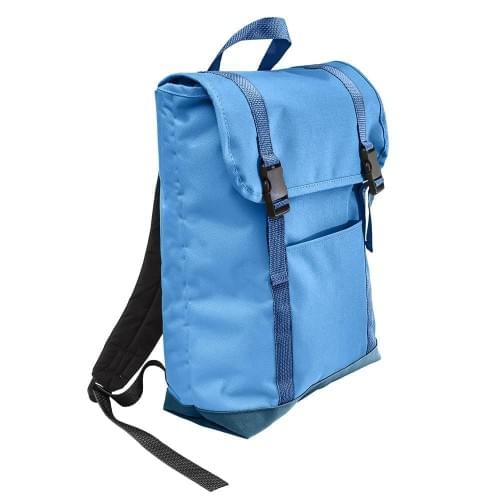 USA Made Poly Large T Bottom Backpacks, Columbia-Navy, 2001922-AUZ