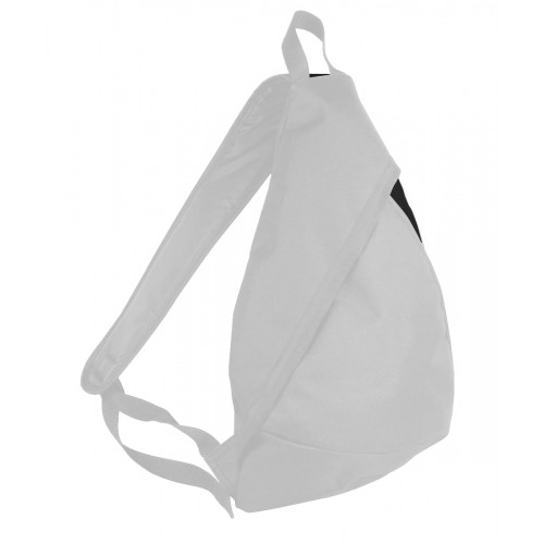 USA Made Poly Sling Messenger Backpacks, White-Black, 2101110-A3R USA Made Poly Sling Messenger Backpacks, White-Black, 2101110-A3R