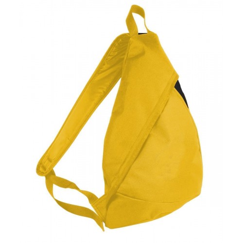 USA Made Poly Sling Messenger Backpacks, Gold-Black, 2101110-A4R