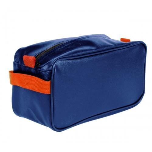 USA Made Cosmetic & Toiletry Cases, Royal Blue-Orange, 3000996-A00