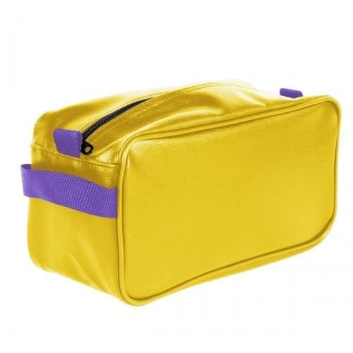 USA Made Cosmetic & Toiletry Cases, Gold-Purple, 3000996-A41