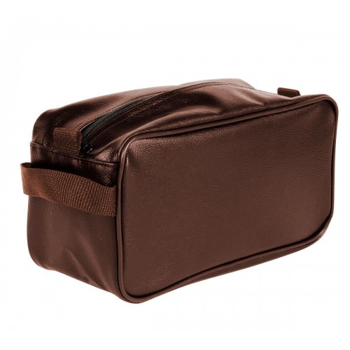 USA Made Cosmetic & Toiletry Cases, Brown-Brown, 3000996-APS
