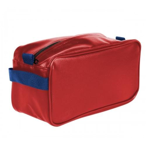 USA Made Cosmetic & Toiletry Cases, Red-Royal Blue, 3000996-AZ3