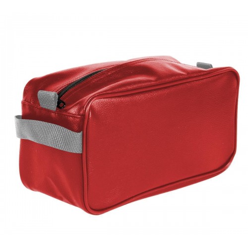 USA Made Cosmetic & Toiletry Cases, Red-Grey, 3000996-AZU USA Made Cosmetic & Toiletry Cases, Red-Grey, 3000996-AZU