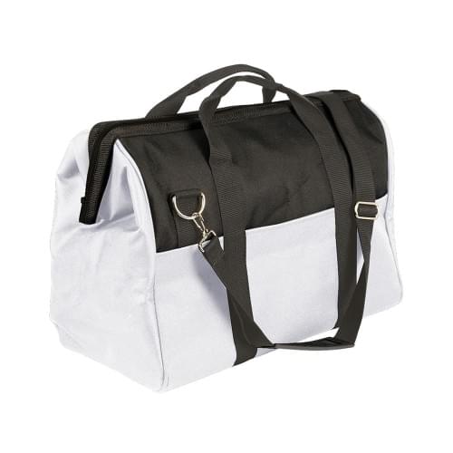 USA Made Nylon Poly Toolbags, Black-White, 4001250-AO4
