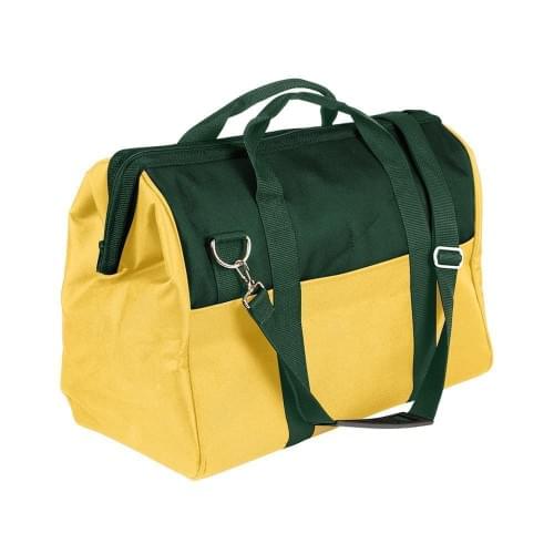 USA Made Nylon Poly Toolbags, Hunter Green-Gold, 4001250-AS5