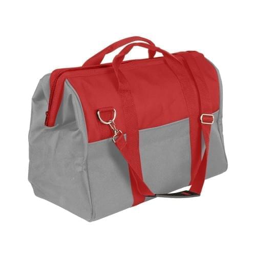 USA Made Nylon Poly Toolbags, Red-Grey, 4001250-AZU