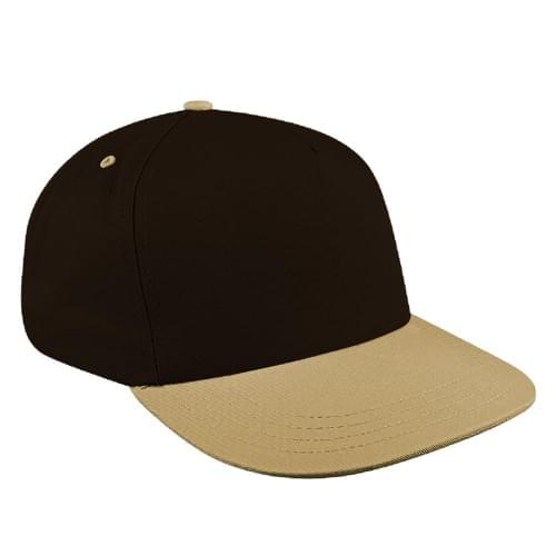 Two Tone Eyelets Canvas Slide Buckle Skate Hat