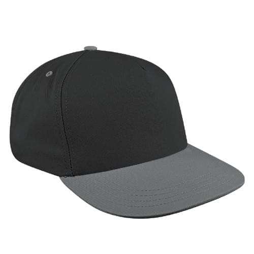 Dark Gray-Light Gray Brushed Slide Buckle Skate Hat
