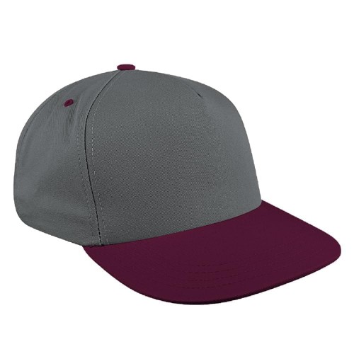 Two Tone Eyelets Ripstop Self Strap Skate Hat