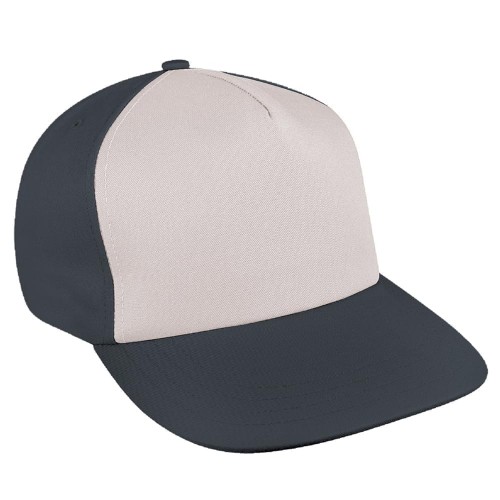 Putty-Dark Gray Brushed Leather Skate Hat