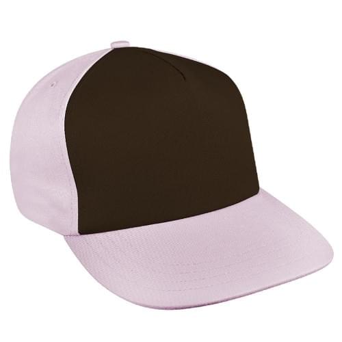 Black-Pink Brushed Snapback Skate Hat