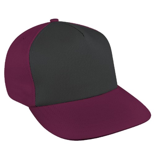 Contrast Front Denim Self Strap Skate Hat Contrast Front Denim Self Strap Skate Hat