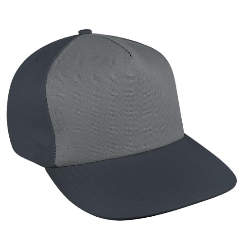 Light Gray-Dark Gray Brushed Self Strap Skate Hat Light Gray-Dark Gray Brushed Self Strap Skate Hat