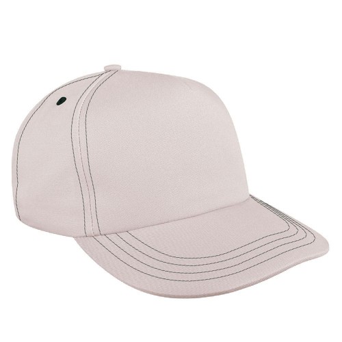 Putty-Hunter Green Brushed Self Strap Skate Hat