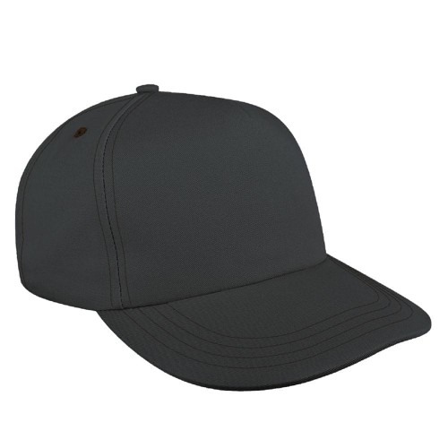 Dark Gray-Black Brushed Snapback Skate Hat Dark Gray-Black Brushed Snapback Skate Hat